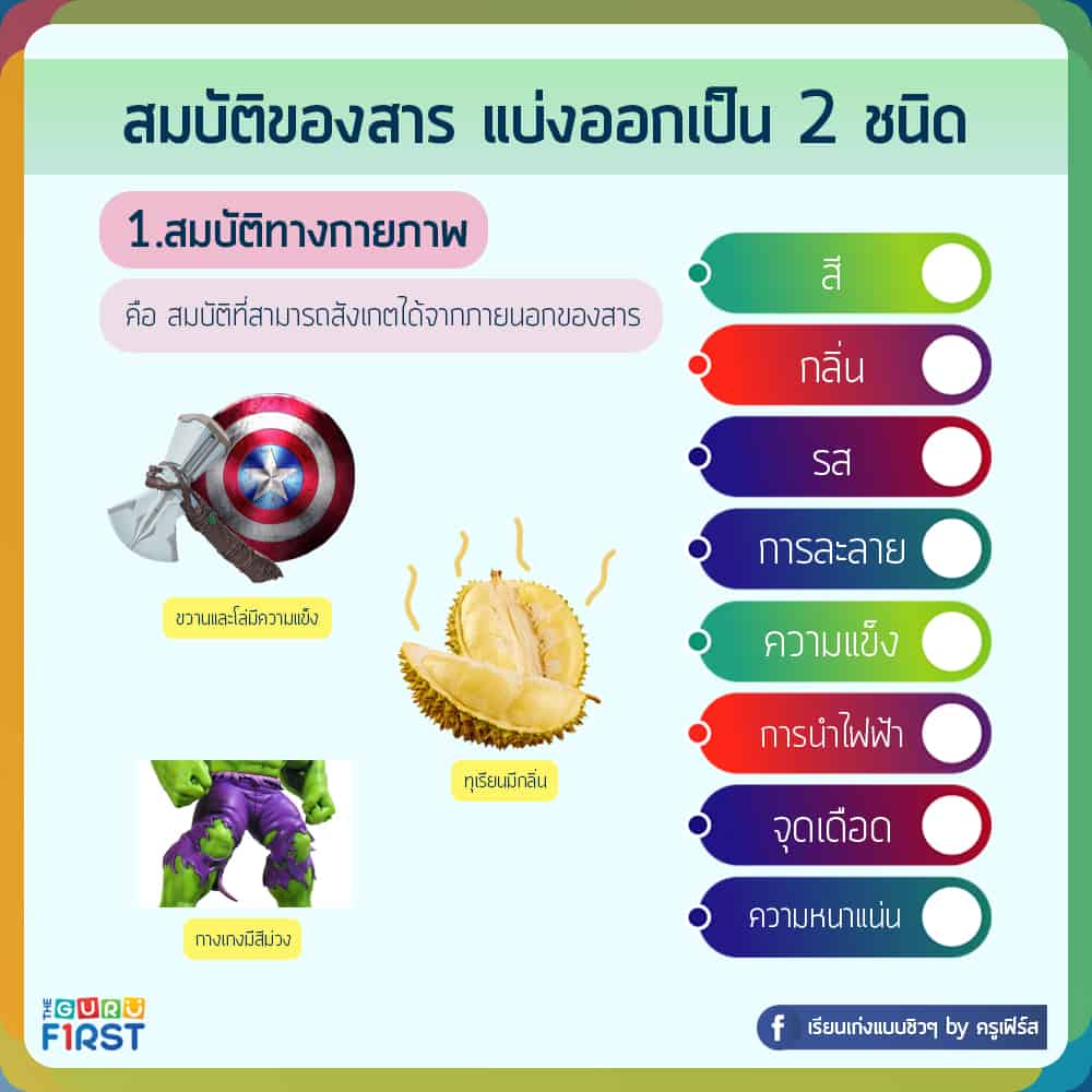สมบัติของสาร