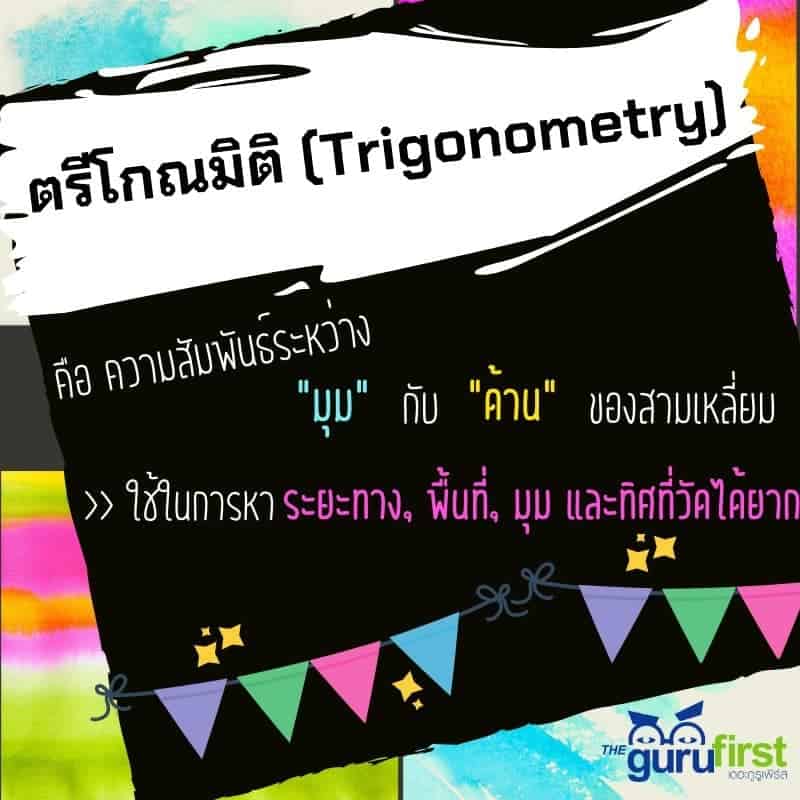 ตรีโกณมิติ คือ