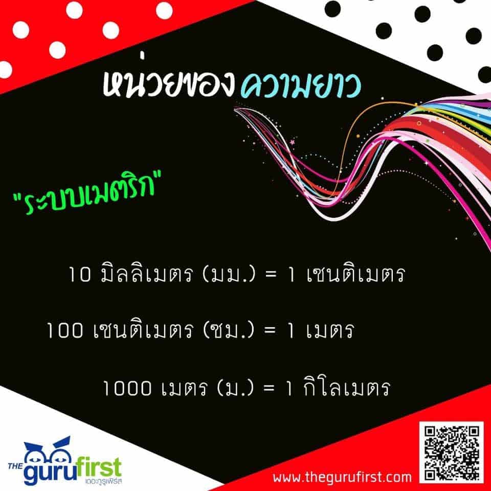 การวัดความยาว ระบบเมตริก