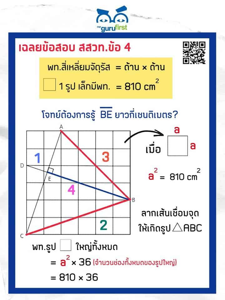 เฉลยข้อสอบ สสวท. ปี 62 ข้อที่ 4 p1