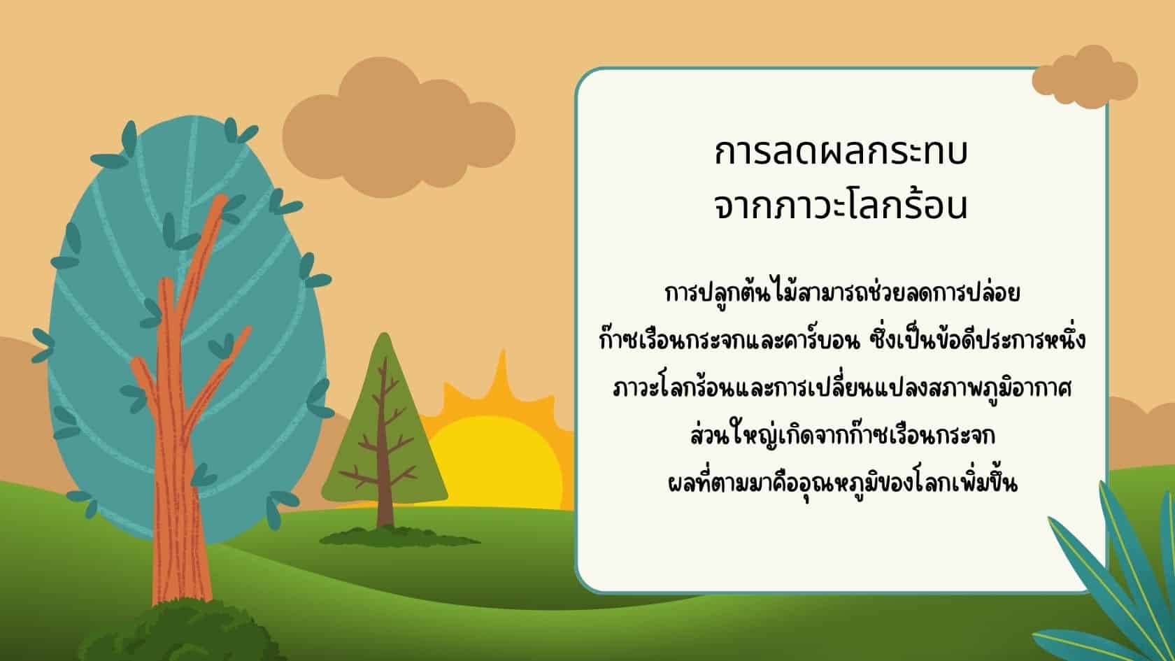 การลดผลกระทบ จากภาวะโลกร้อน