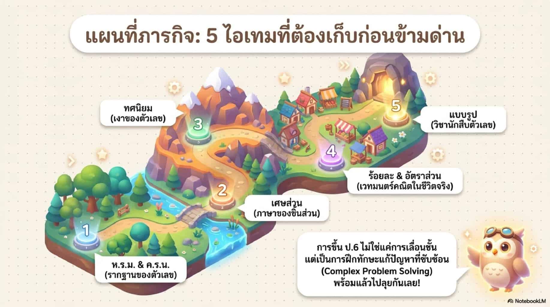 5 ไอเท็มคณิต ป6