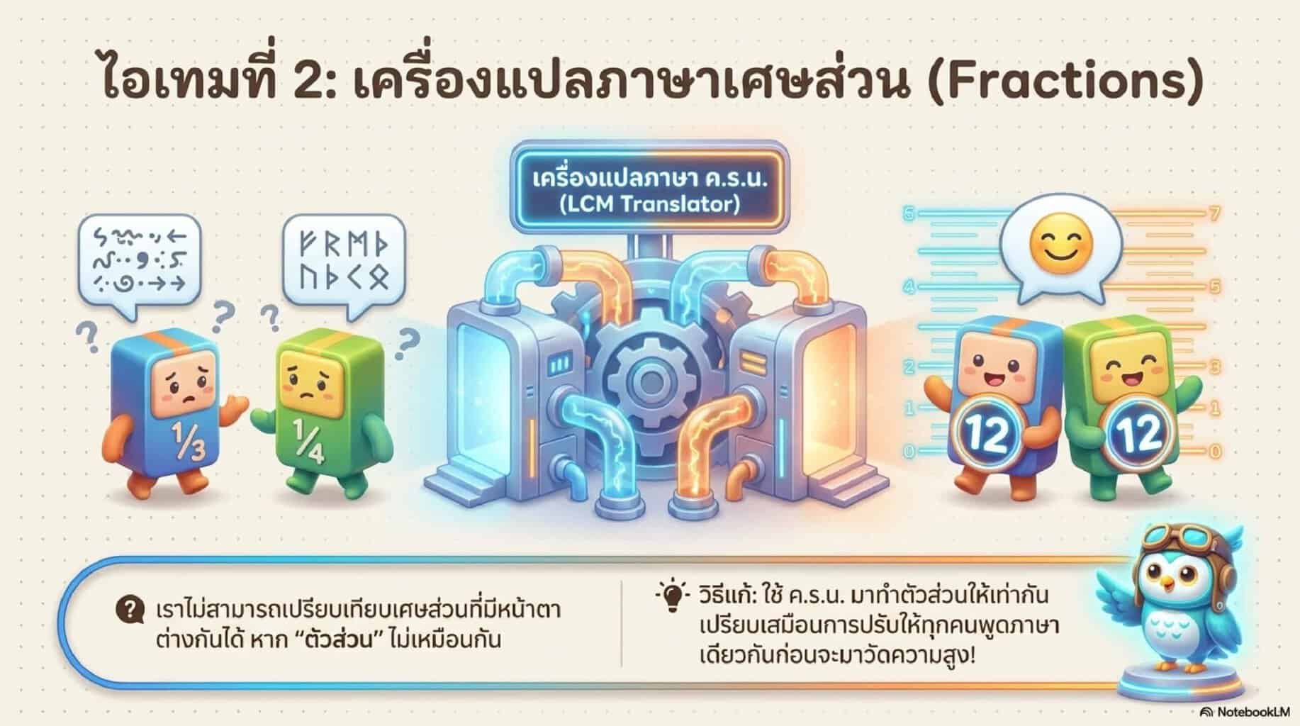 ไอเทม 2 แปลงเศษส่วน