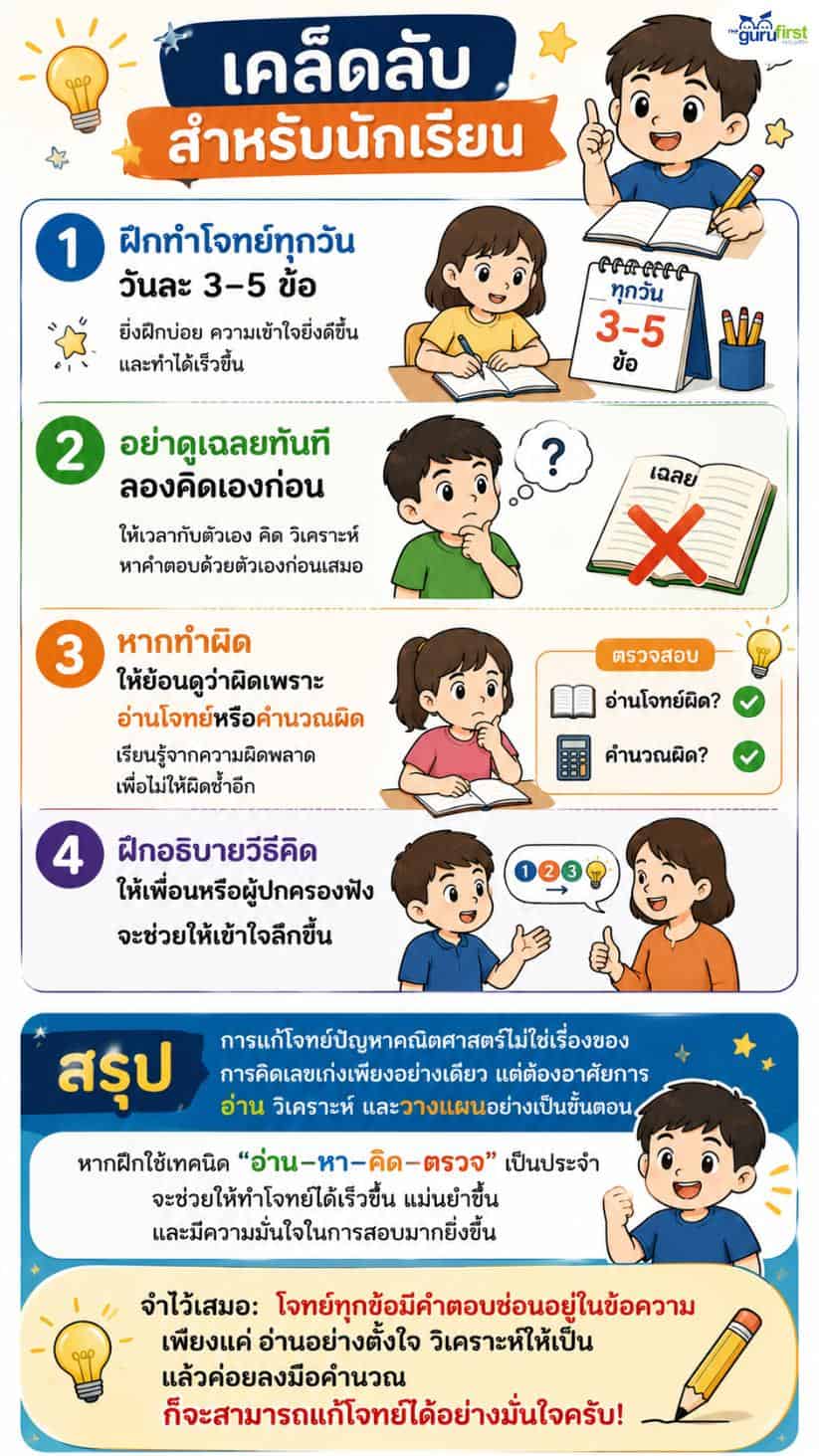 เคล็ดลับ สำหรับนักเรียน